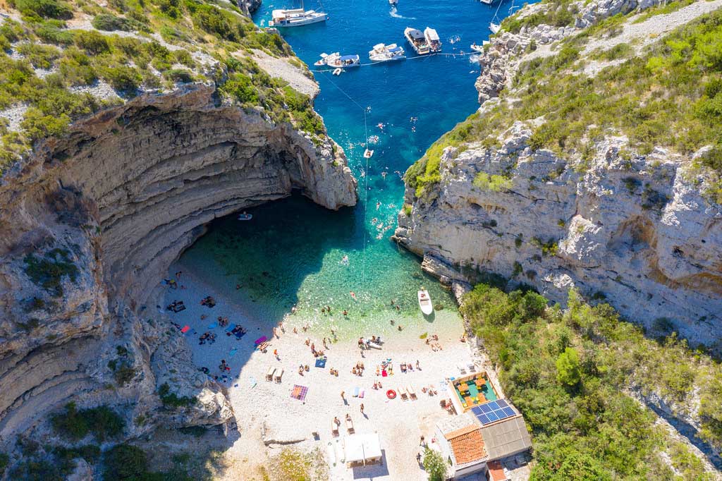 Around island Vis